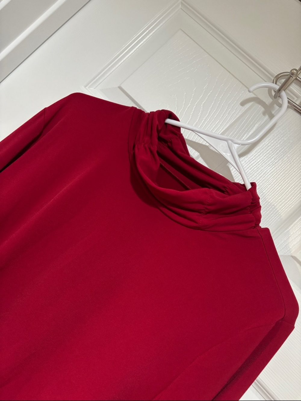 SUSAN GRAVER Long Sleeve Mock Turtleneck Top